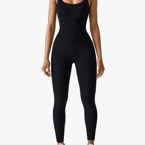 Womans Black Sleeveless Jumpsuit, XXL, Black, New Without Tag, Soft, Casual